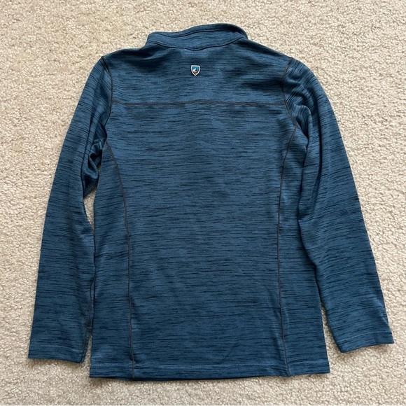 Kuhl Alloy Boy Medium (10-12) Blue 1/4 Zip Pullover Shirt Lightweight Mid Layer - Picture 10 of 16